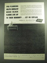 1968 Jennison &amp; Wright Kreolite Wood Block Floors Ad - £14.14 GBP