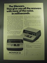 1968 Monroe Model 730 &amp; 770 Calculators Ad - Silencers - £13.82 GBP