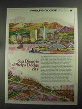 1968 Phelps Dodge Ad - San Diego - $18.49