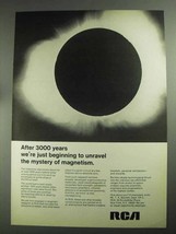 1968 RCA Magnets Ad - Unravel Mystery of Magnetism - $18.49
