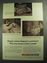 1968 Signode Strapping System Ad - Empty Carton - £14.78 GBP