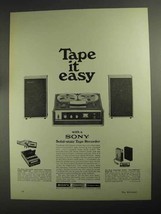 1968 Sony Model 230 Solid-State Tape Recorder Ad - $18.49