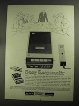 1968 Sony CassetteCorder Model 100 Ad - Easy-matic - $18.49