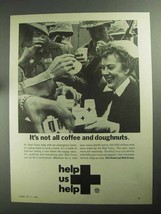 1968 The American Red Cross Ad - Coffee Doughnuts - £14.45 GBP