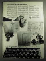 1968 Western Electric Ad - Fast Fix on Magnetics - £14.50 GBP
