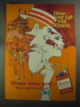 1968 Winston Cigarettes Ad - Flavor Your Fun - $18.49