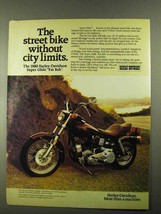 1980 Harley-Davidson Super Glide Fat Bob Motorcycle Ad - Street Bike - $18.49