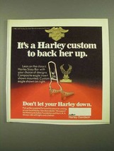 1981 Harley-Davidson Sissy Bar Ad - Back Her Up - $18.49