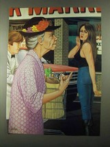 1985 David Mann Illustration - Market - $18.49
