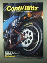 1986 Continental Conti Blitz Tires Ad - Blow Away - £13.80 GBP