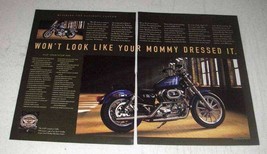 1997 Harley-Davidson XLH Sportster 883 Motorcycle Ad - $18.49