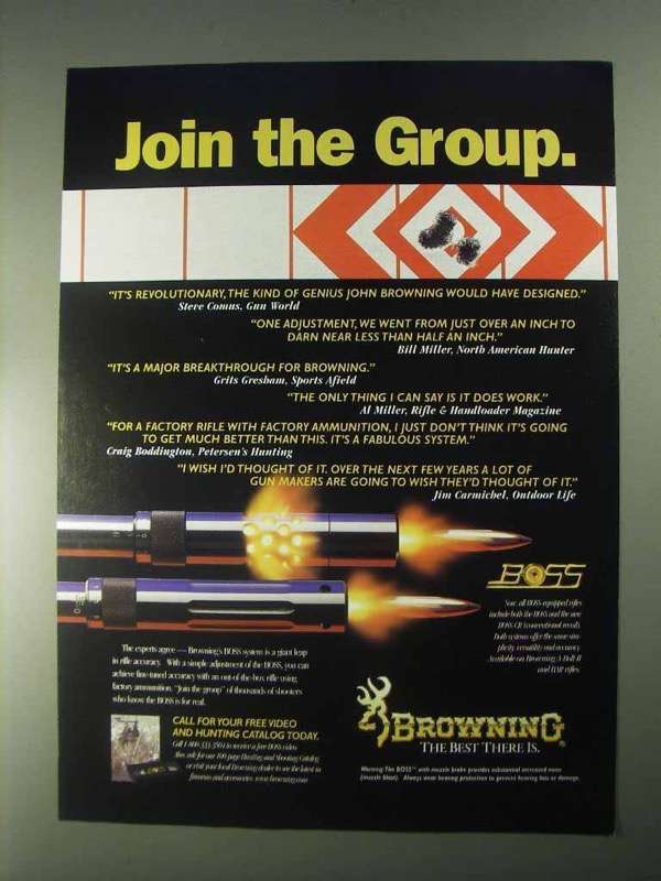 1998 Browning BOSS system Ad - Join the Group - £14.48 GBP