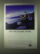 1999 Harley-Davidson Fat Boy Motorcycle Ad - Friend - $18.49