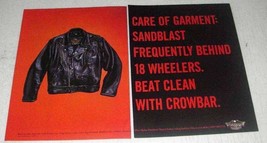 1999 Harley-Davidson Riding Leathers Ad - Sandblast - £14.55 GBP