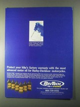 1999 RevTech Pure Motor Oil Ad - Protect Warranty - £14.78 GBP