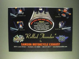 1999 Samson Exhaust Rolled Thunder Ad - £14.50 GBP