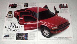 2000 Dodge Dakota Quad Cab Pickup Truck Ad - More-Door - $18.49