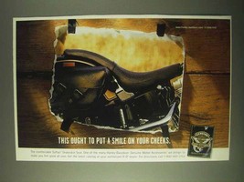 2000 Harley-Davidson Softail Snakeskin Seat Ad - $18.49