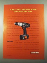 2003 Craftsman EX Cordless Drill Ad - Wood, Concrete - $18.49
