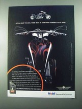 2004 Mobil 1 V-Twin 20W-50 Oil Ad - A Heart This Big - £14.78 GBP