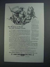 1913 Bauer Chemical Sanatogen Ad - Weapons of Health - $18.49