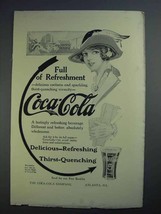 1913 Coca-Cola Soda Ad - Full of Refreshment - £14.53 GBP
