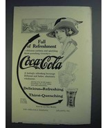 1913 Coca-Cola Soda Ad - Full of Refreshment - £14.54 GBP