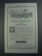 1913 The Grand Rapids Furniture Ad, Chinese Chippendale - $18.49