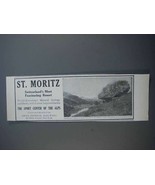 1913 Swiss Federall Railways Ad - St. Moritz - £14.54 GBP