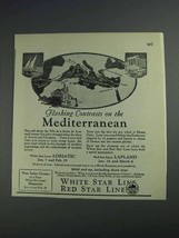 1925 White Star Line Red Star Line Ad - £14.57 GBP