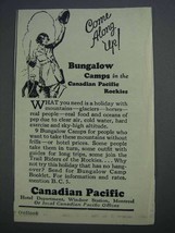 1926 Canadian Pacific Ad - Come Along Up! - £14.78 GBP