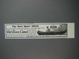 1913 Old Town Canoe Ad - The Best Sport Afloat - £14.54 GBP