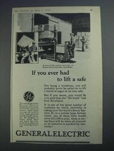 1926 General Electric Ad - You Ever Had to Lift a Safe - £14.50 GBP