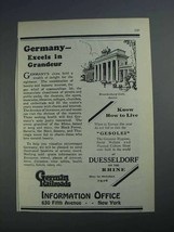 1926 German Railroads Ad - Excels in Grandeur - £14.74 GBP