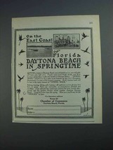 1927 Daytona Beach Florida Ad - On East Coast - £14.78 GBP