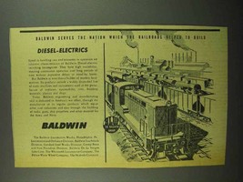 1942 Baldwin Diesel-Electric Switching Locomotives Ad - $18.49