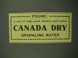 1942 Canada Dry Sparkling Water Ad - Found - £14.61 GBP