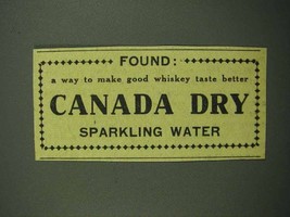 1942 Canada Dry Sparkling Water Ad - Found - £13.82 GBP