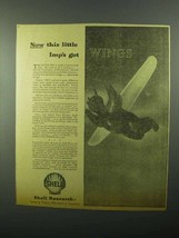 1943 Shell Oil Ad - Now This Little Imp&#39;s Got Wings - $18.49