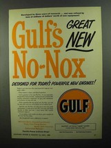 1950 Gulf No-Nox Gasoline Ad - $18.49