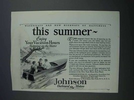 1927 Johnson Aquaflyer Boat Ad - This Summer - £14.81 GBP
