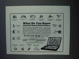 1927 Knapp Electric Corporation Questioner Game Ad - £14.61 GBP