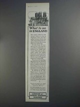 1927 London &amp; North Eastern Railway Ad - See in England - £14.55 GBP
