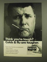 1968 Bayer Aspirin Ad - Think You&#39;re Tough? - £14.73 GBP