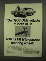1968 GM Tilt & Telescope Steering Wheel Ad - 1968 Olds - $18.49