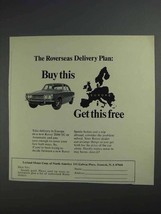 1968 Leyland Rover 2000 TC Car Ad - The Delivery Plan - $18.49