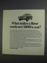 1968 Leyland Rover 2000 Car Ad - Costs Over $4000 - $18.49