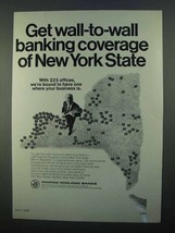 1968 Marine Midland Banks Ad - Coverage of New York - $18.49
