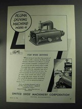 1936 USMC Ad - Pluma Skiving Machine Model H - £14.54 GBP