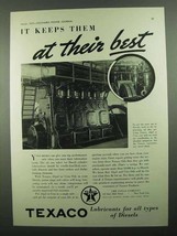 1937 Texaco Algol and Ursa Oils Ad - At Their Best - $18.49